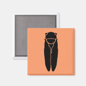 クロウゼミ昆虫 マグネット (正面/裏面)