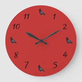 クロウタイムフライ ラージ壁時計