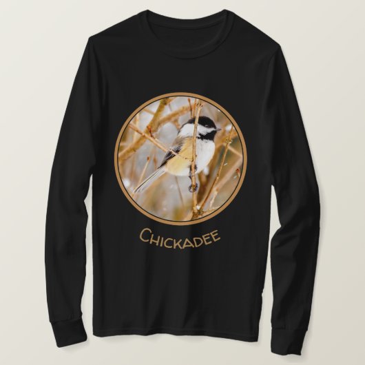 クロウタドリ - オリジナル写真 Tシャツ (デザイン正面)