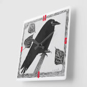 クロウデザイン時計 スクエア壁時計 (傾斜)