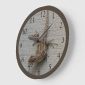 クロウトカゲ ラージ壁時計 (傾斜)