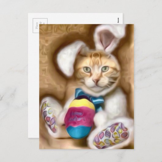 クロウドイースターのウサギ シーズンポストカード (正面/裏面)