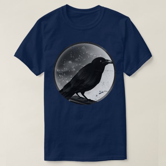 クロウハロウィーンゴシックレイヴン Tシャツ (デザイン正面)