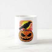 クロウハロウィーンバードウォッチャーギフト コーヒーマグカップ (中央)