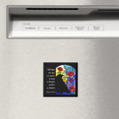 クロウバイウィンドウとバラ – マグネット (インサイチュ (食洗機))