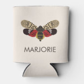 クロウバエパーソナライズされたムシ 缶クーラー (正面)