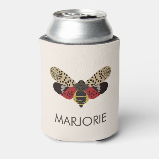 クロウバエパーソナライズされたムシ 缶クーラー (缶裏面)