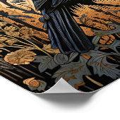 クロウバード絵画抽象芸術 ポスター (角)