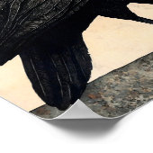 クロウバード絵画抽象芸術 ポスター (角)