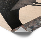 クロウバード絵画抽象芸術 ポスター (角)