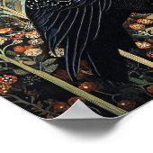 クロウバード絵画抽象芸術 ポスター (角)