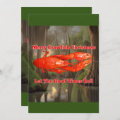 クロウフィッシュのクリスマスカード シーズンカード (正面/裏面)