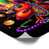 クロウフィッシュのクレイを手に入れようマルディグラスメンズwom ポスター (角)