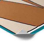 クロウフィッシュのピンチテールアールデコ ポスター (角)