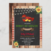 クロウフィッシュの子供の蜂蜜はシャワーの招待をする 招待状 (正面/裏面)