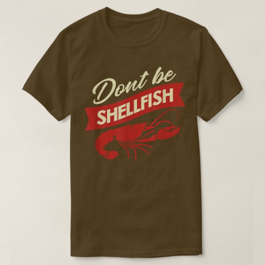 クロウフィッシュは貝類ではないおもしろいケージャン料理フェ Tシャツ (デザイン正面)