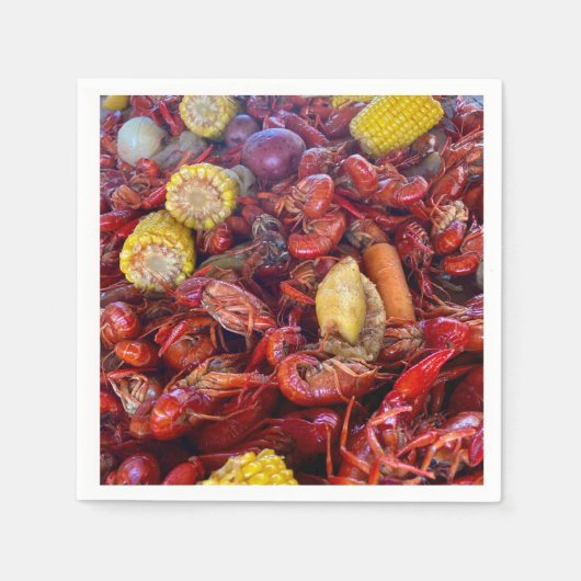 クロウフィッシュカクテルナプキン スタンダードカクテルナプキン (正面)