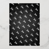 クロウフィッシュボイルカップルシャワー婚約パーティ 箔招待状 (裏面)