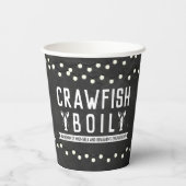 クロウフィッシュボイルカップルシャワー婚約パーティ 紙コップ (裏面)