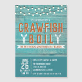 クロウフィッシュボイルファミリー懇親会シーフードパーティー マグネット招待状 (正面)