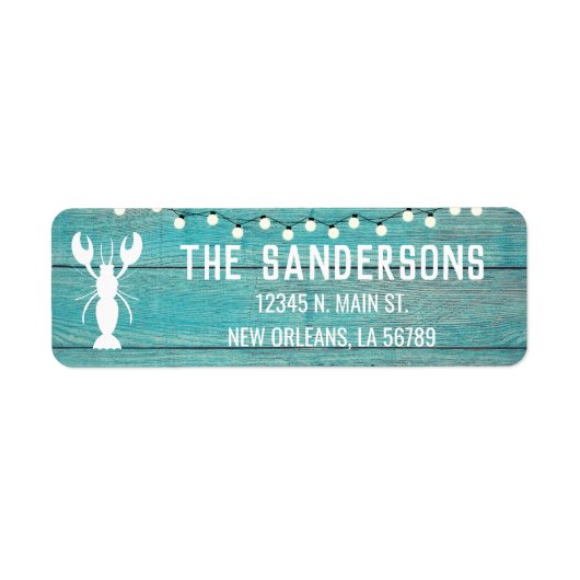 クロウフィッシュボイルファミリー懇親会シーフードパーティー ラベル (正面)