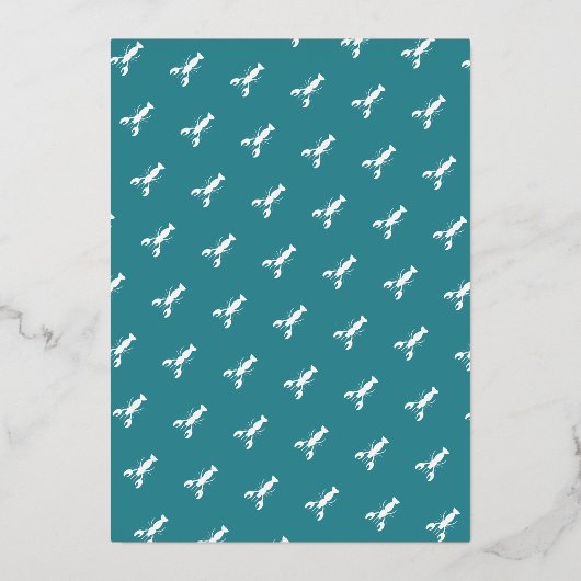 クロウフィッシュボイルファミリー懇親会シーフードパーティー 箔招待状 (裏面)