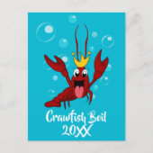 クロウフィッシュボイルファミリー懇親会招待状葉書 インビテーションポストカード (正面)