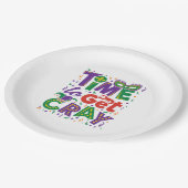 クロウフィッシュマーディグラを手に入れる時間 ペーパープレート (アングル)