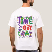 クロウフィッシュマーディグラを手に入れる時間 Tシャツ (裏面)