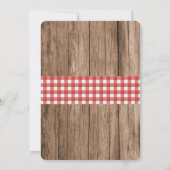 クロウフィッシュ婚約パーティカップルのシャワー 招待状 (裏面)