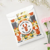 クロウフィッシュ沸騰パーティー-ケージャンシーフードお祝い フェイバーバッグ (封をした状態)