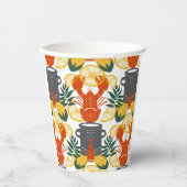 クロウフィッシュ沸騰パーティー-ケージャンシーフードお祝い 紙コップ (正面)