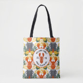 クロウフィッシュ沸騰パーティー-ケージャンシーフードファミリー懇親会 トートバッグ (正面)