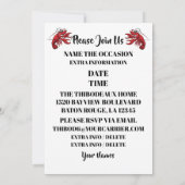 クロウフィッシュ沸騰/任意の大事な行事 招待状 (裏面)