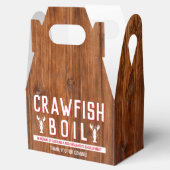 クロウフィッシュ素朴カップルのシャワー婚約 フェイバーボックス (オープン)