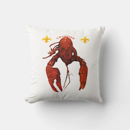 クロウフィッシュ装飾用クッション クッション (正面)