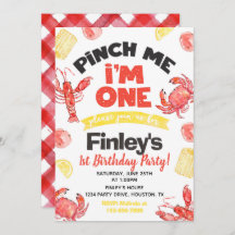 クロウフィッシュ誕生日招待状 |誕生日