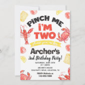 クロウフィッシュ誕生日招待状 | 2nd誕生日 招待状 (正面)