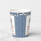 クロウフィッシュ魚介類ボイルブルー金ゴールドパーティー婚約 紙コップ (左)