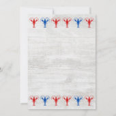 クロウフィッシュ7月4日パーティの招待状 招待状 (裏面)