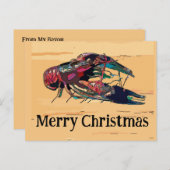 クロウフィッシュ・クリスマス シーズンポストカード (正面/裏面)