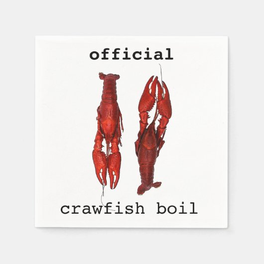 クロウフィッシュ – クロウフィッシュ スタンダードカクテルナプキン (正面)