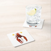 クロウフィッシュ・コースター スクエアペーパーコースター (インサイチュ)