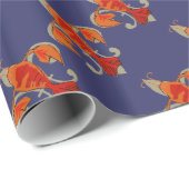 クロウフィッシュ（紋章の）フラ・ダ・リヴィンテージギフト紙 ラッピングペーパー (ロールコーナー)