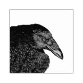 クロウヘッドショルダーの黒いエッチングスケッチ ラバースタンプ (インプリント)