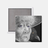 クロウマグネット付き魔女 マグネット (正面/裏面)