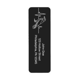 クロウモダント&ハートレート、ミニマリスト、ハロウィーン ラベル