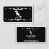 クロウモダン（色のカスタマイズ可能） 名刺 (正面/裏面)