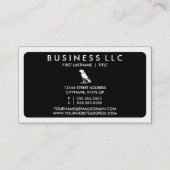 クロウモダン（色のカスタマイズ可能） 名刺 (裏面)