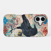 クロウレイブンiPhoneケース iPhone 16ケース (裏面横)